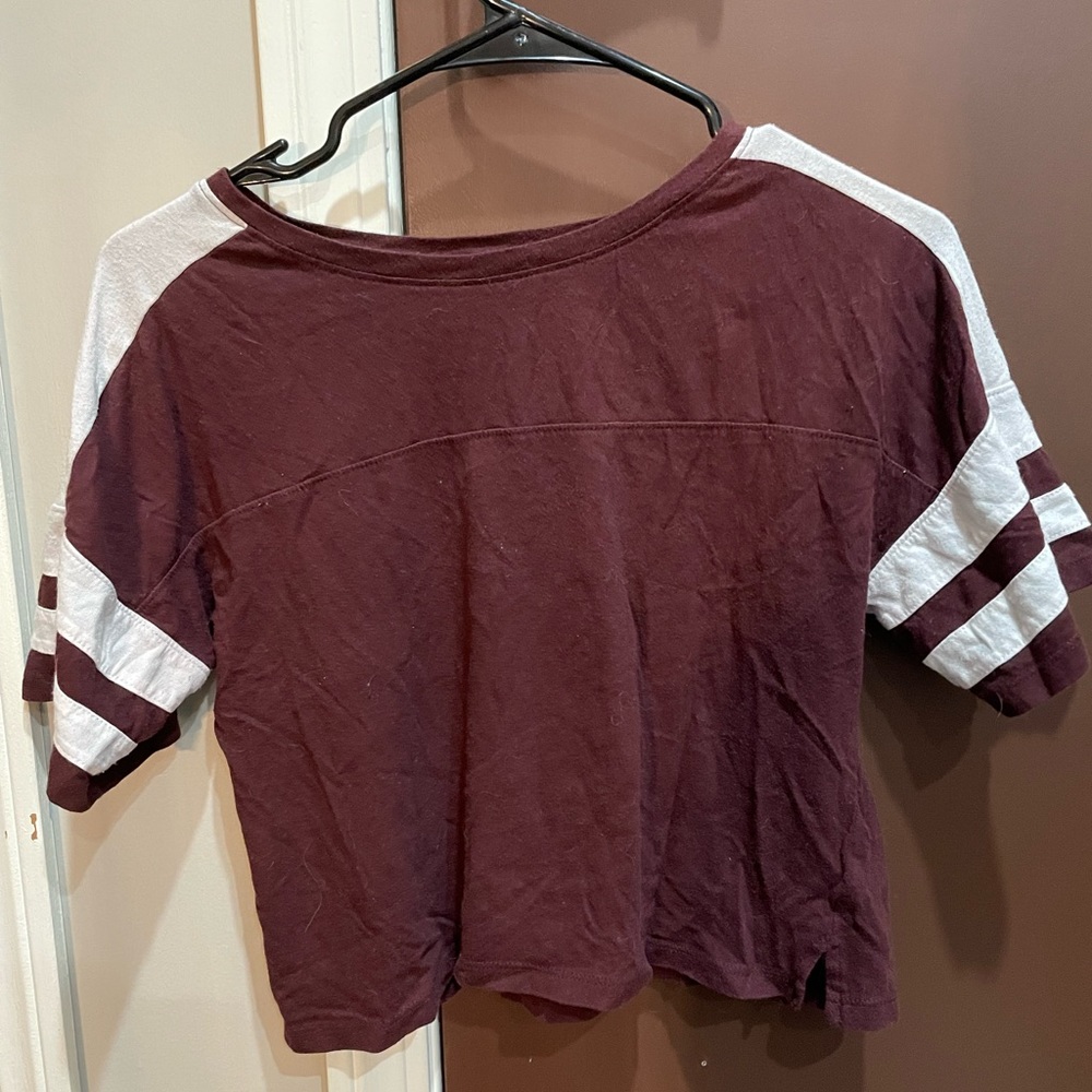 Maroon t-shirt!